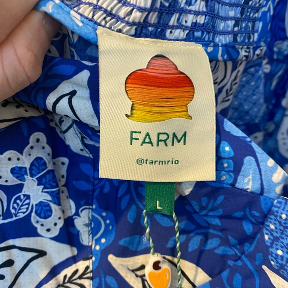 Farm Rio Full of Flowers Cotton Midi Dress - Picture 9 of 12